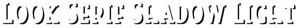 Look Serif Shadow Light Font