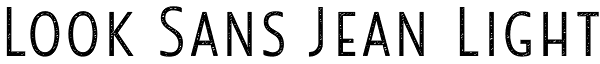 Look Sans Jean Light Font