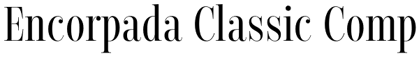 Encorpada Classic Comp Font