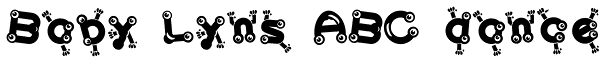 Baby Lyns ABC dance Font