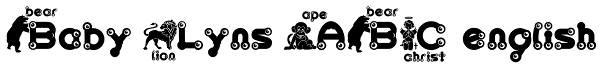 Baby Lyns ABC english Font