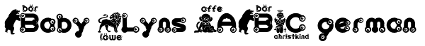 Baby Lyns ABC german Font