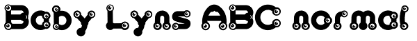 Baby Lyns ABC normal Font