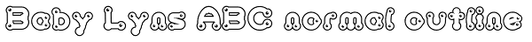 Baby Lyns ABC normal outline Font