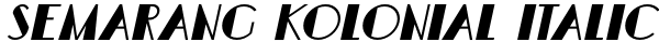 Semarang Kolonial Italic Font