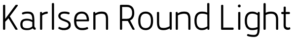 Karlsen Round Light Font