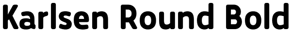 Karlsen Round Bold Font