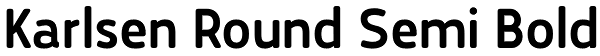 Karlsen Round Semi Bold Font