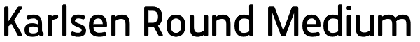 Karlsen Round Medium Font