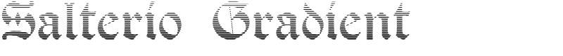 Salterio Gradient Font