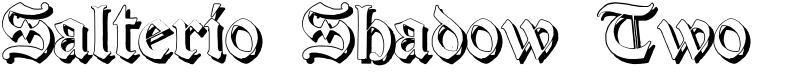 Salterio Shadow Two Font