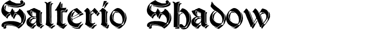 Salterio Shadow Font