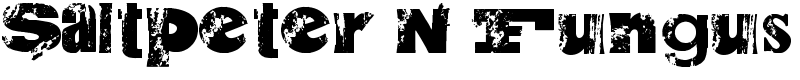Saltpeter N Fungus Font