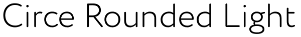 Circe Rounded Light Font