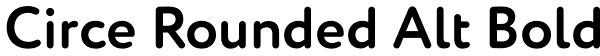 Circe Rounded Alt Bold Font