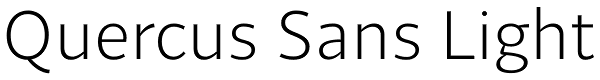 Quercus Sans Light Font