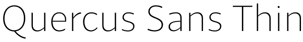 Quercus Sans Thin Font