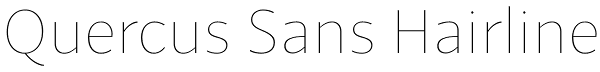 Quercus Sans Hairline Font