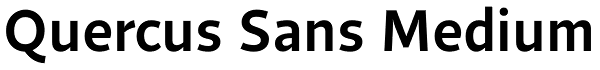 Quercus Sans Medium Font