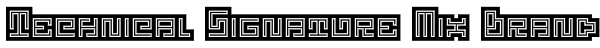 Technical Signature Mix Brand Font
