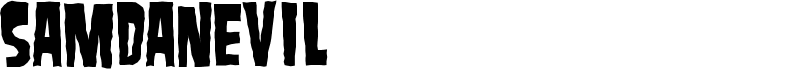 SamdanEvil Font