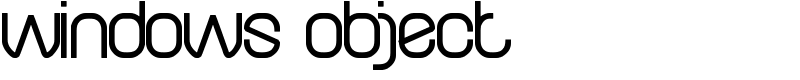 windows object Font