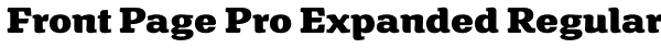 Front Page Pro Expanded Regular Font