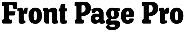 Front Page Pro Font