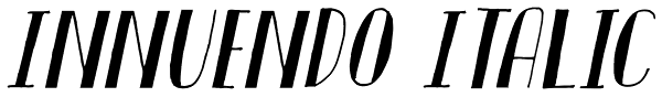 Innuendo Italic Font