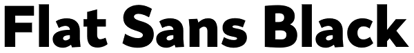 Flat Sans Black Font