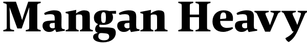 Mangan Heavy Font
