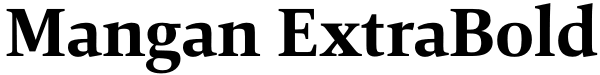 Mangan ExtraBold Font