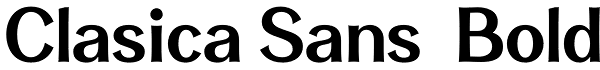 Clasica Sans Bold Font