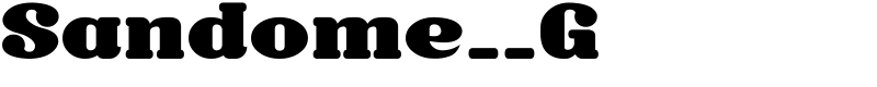 Sandome__G Font