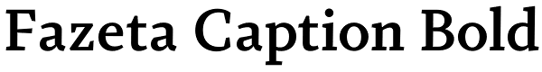Fazeta Caption Bold Font