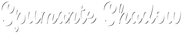 Spumante Shadow Font