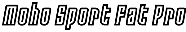Moho Sport Fat Pro Font