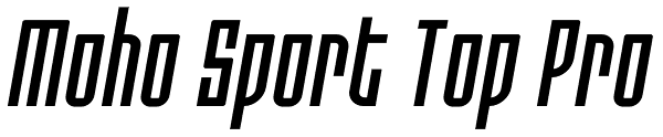Moho Sport Top Pro Font