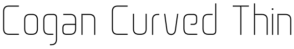 Cogan Curved Thin Font