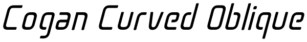 Cogan Curved Oblique Font