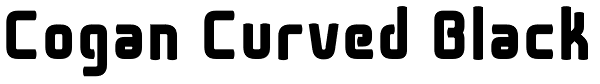 Cogan Curved Black Font