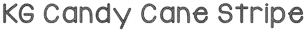 KG Candy Cane Stripe Font