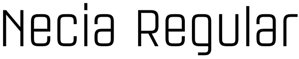 Necia Regular Font