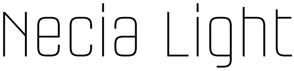 Necia Light Font