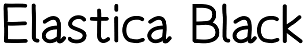 Elastica Black Font