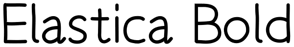 Elastica Bold Font