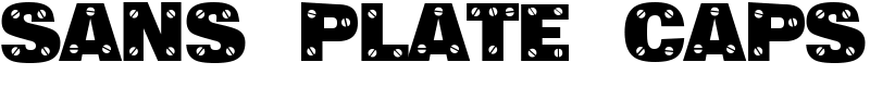 Sans Plate Caps Font