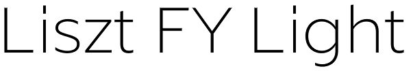 Liszt FY Light Font