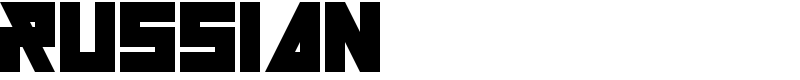 Russian Font