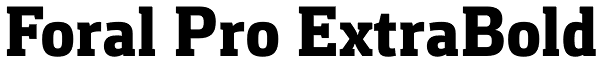 Foral Pro ExtraBold Font